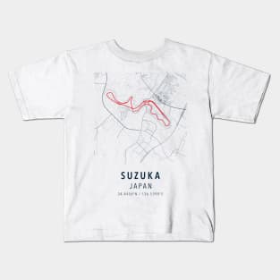 suzuka simple map Kids T-Shirt